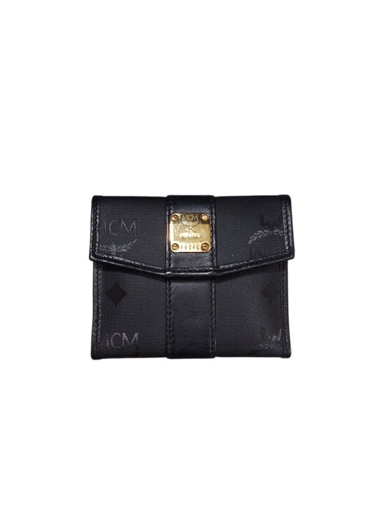 MCM Handbags - MCM Vintage Leather & Coated Canvas Wallet Great Condition
